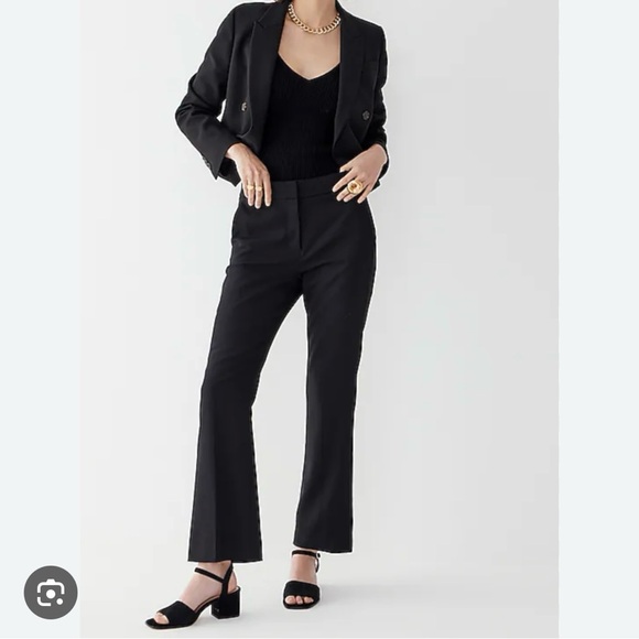 J. Crew Pants - J Crew Willa Cropped Flare Pant Italian City Wool Blend 00 Nova Fides Work